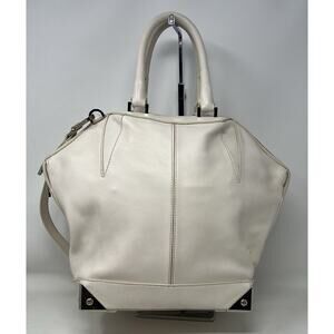 Alexander Wang Leather Tote Bag Cream Emile Tote